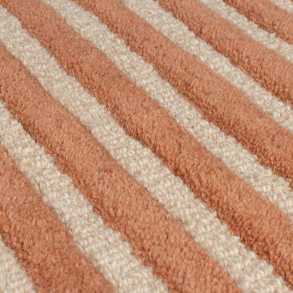 Covor teracotă țesut manual din lână 120x180 cm Lozenge Terracotta – Flair Rugs