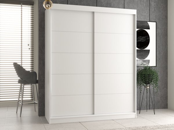 Dulap de haine cu uși glisante Igatossa 160 B (alb). Promo -18%. 1132712