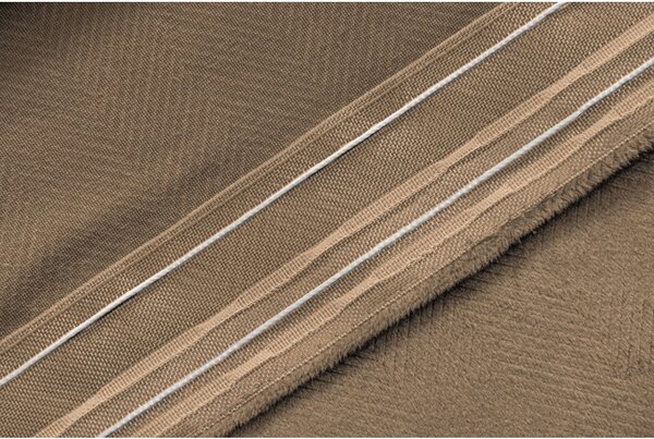 Draperie opaca ELVIO VELVET 140x250 cm, bej Agatat: Inele metalice