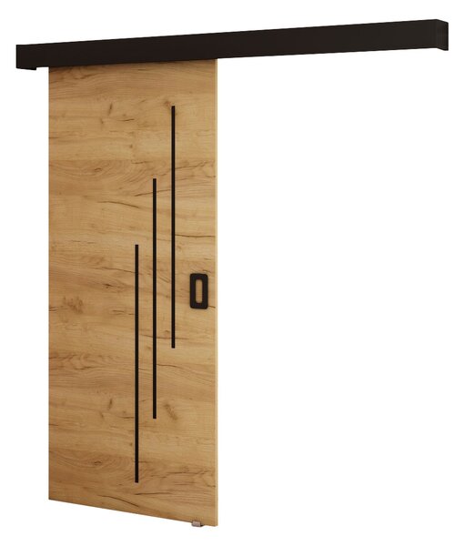 Uși culisante 90 cm Bethany VI (craft auriu + negru mat). 1043498
