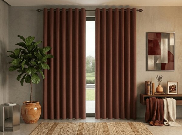 Draperie opaca NEREO 140x250 cm, maro Agatat: Rejansa