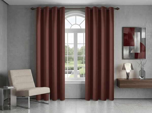 Draperie opaca NEREO 140x250 cm, maro Agatat: Rejansa