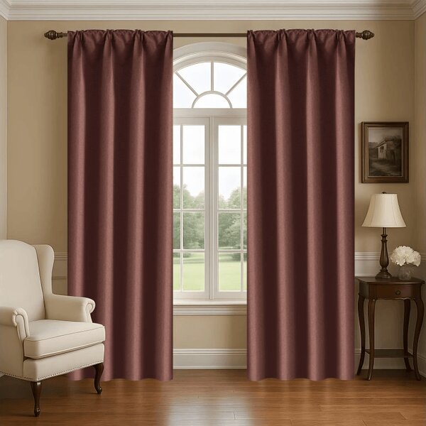 Draperie opaca NEREO 140x250 cm, maro Agatat: Rejansa