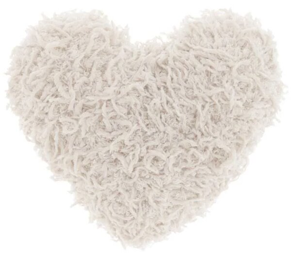 Perna decorativa ROMEO HEART 45x45 cm, crem