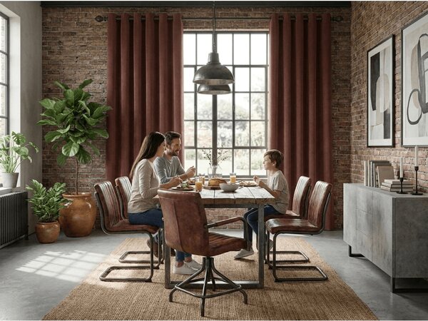 Draperie opaca NEREO 140x250 cm, maro Agatat: Rejansa