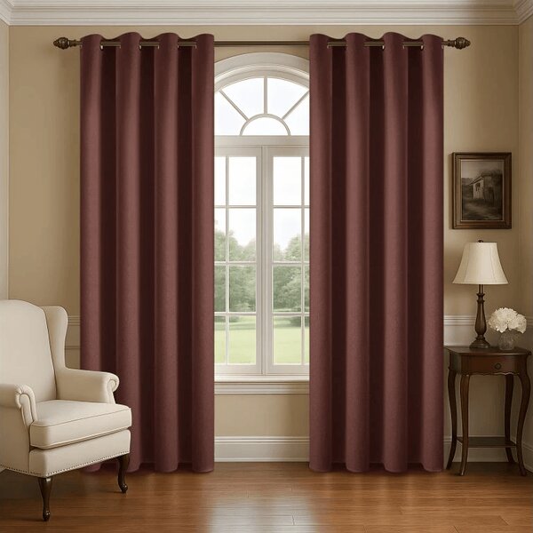 Draperie opaca NEREO 140x250 cm, maro Agatat: Rejansa