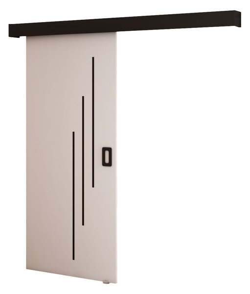 Uși culisante 90 cm Bethany V (alb mat + negru mat). 1043495