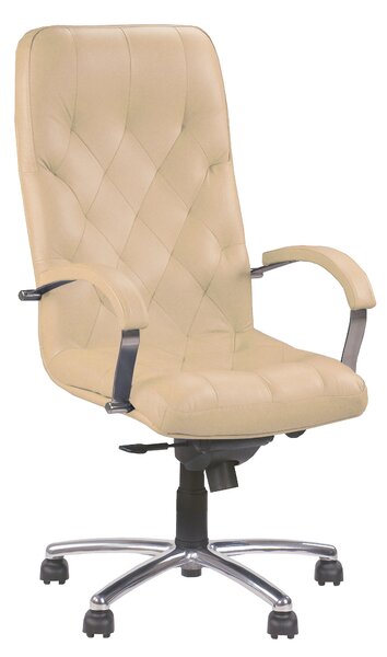 Scaun directorial Cuba, piele naturala, bej