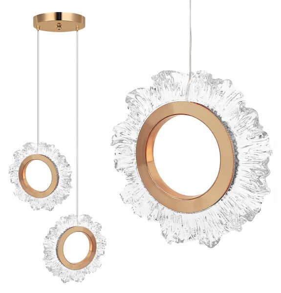 Lampa LED LHJ103-2CP GOLD
