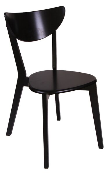 Set 2 scaune dining din lemn de fag Modern T, cadru wenge