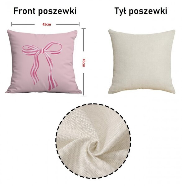 Husa pentru perna PINKARA 45x45 cm, roz