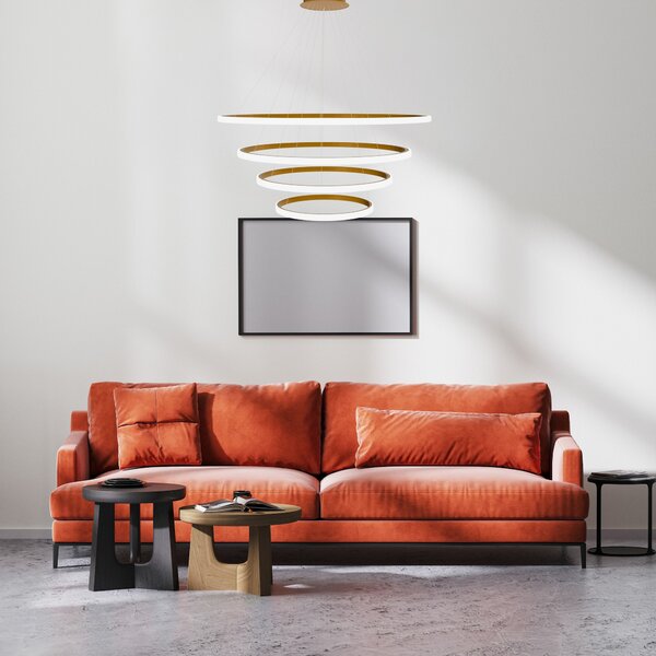 Lampă suspendată LHJ010-CP4 BRUSH GOLD