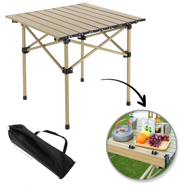Masa pentru catering CATERFOLD 53x51 cm, bej