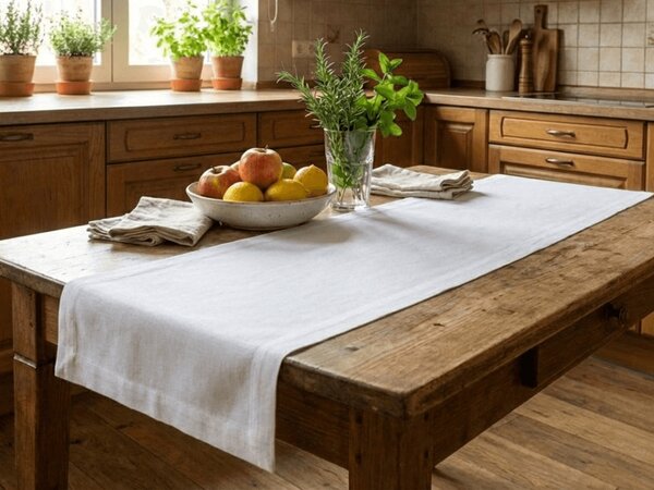 Traversa WHITANO, alb Dimensiune: 20 x 170 cm