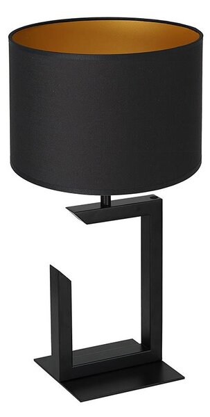 Lampă de masă 1xE27/60W/230V 45 cm neagră/aurie