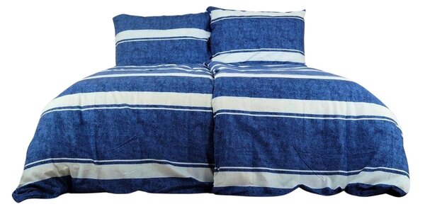Lenjerie de pat din bumbac Renforce BLUE LINE albastru Dimensiunile lenjeriei: 70 x 90 cm | 140 x 200 cm