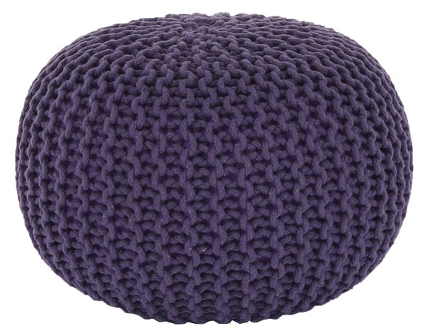 Pouf tricotat bumbac Culoare Violet, GOBI TYP 2