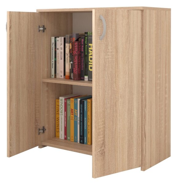 Comoda haaus Creta, 2 Usi, Stejar Sonoma, 80 x 42 x 90 cm