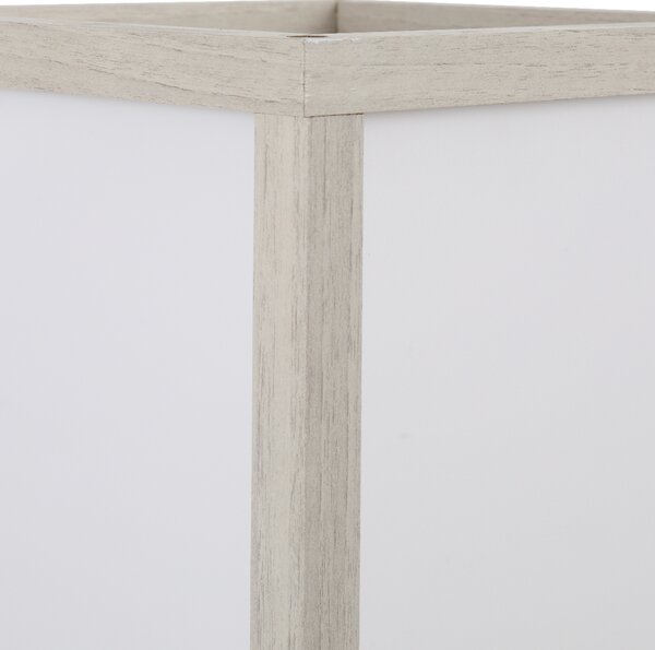 HOMCOM Lampă de podea cu rafturi integrate, Suport E27, 40W, Design Modern din MDF, 26x26x160cm, Stejar | Aosom Romania