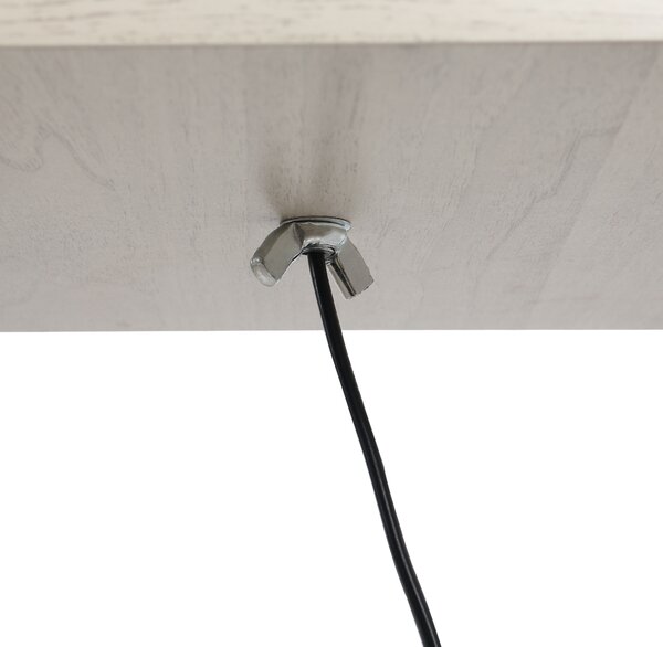 HOMCOM Lampă de podea cu rafturi integrate, Suport E27, 40W, Design Modern din MDF, 26x26x160cm, Stejar | Aosom Romania