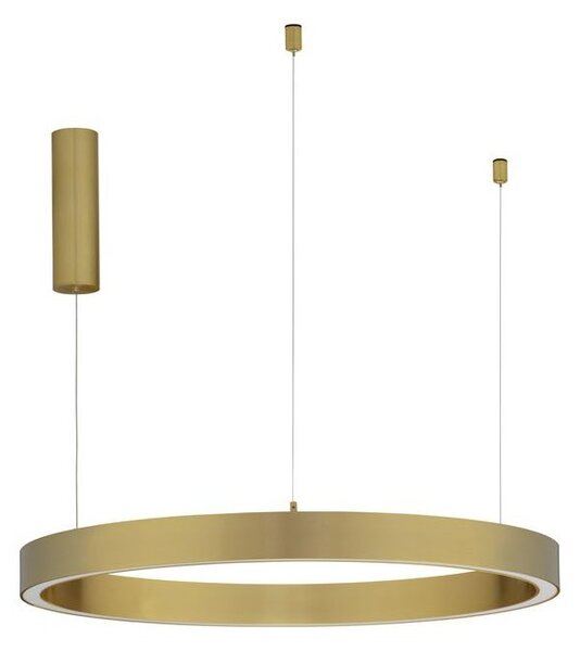Lustra LED suspendata design circular STING Bronz 80cm