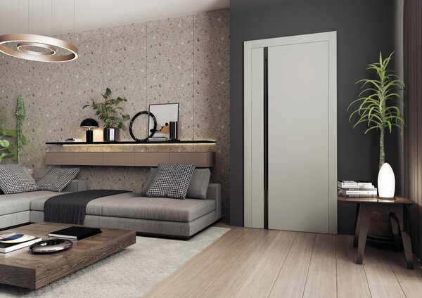 Usa Platinum Lider Furniture®, design minimalist, inchidere magnetica, 81.8 cm latime, nuanta gri futurista