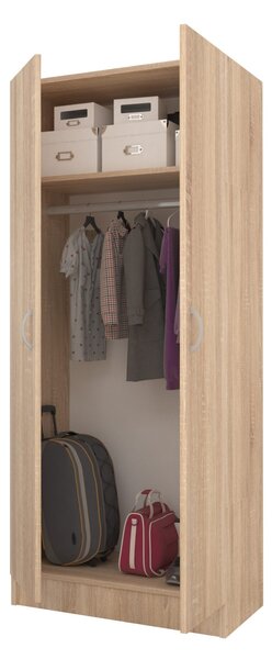 Dulap haaus Remi, 2 Usi, Stejar Sonoma, 80 x 51 x 170 cm