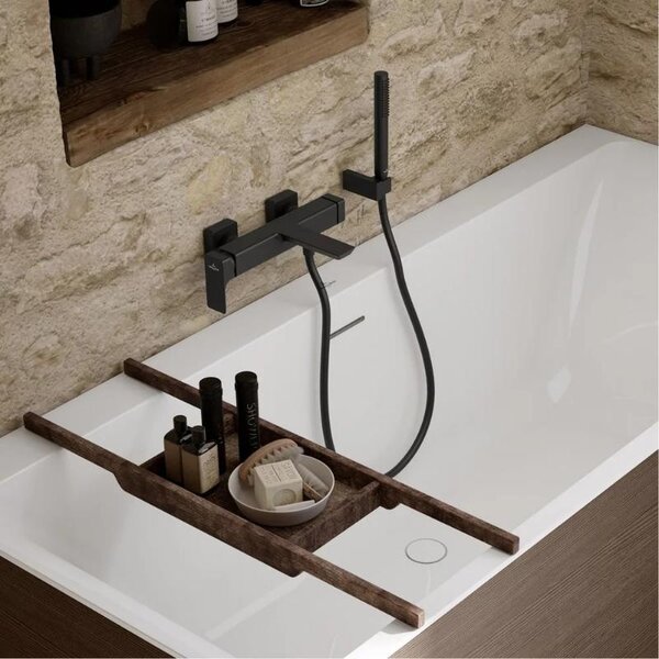 Pară de duș Villeroy&Boch, Verve, 1 jet, tip baton, negru mat