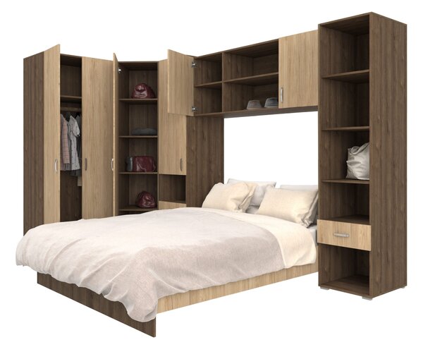 Set haaus Madrid, Stejar Bronz/Lemn Natural