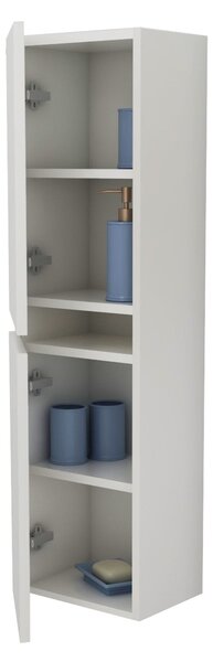 Soldat haaus Zed, Suspendat, 2 Usi, Alb lucios/Alb, MDF, L 29 x l 22 x 104 cm