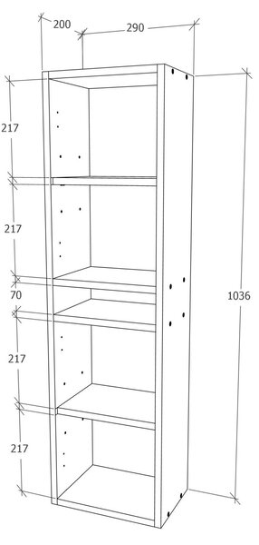Soldat haaus Zed, Suspendat, 2 Usi, Gri Lucios/Alb, MDF, L 29 x l 22 x 104 cm