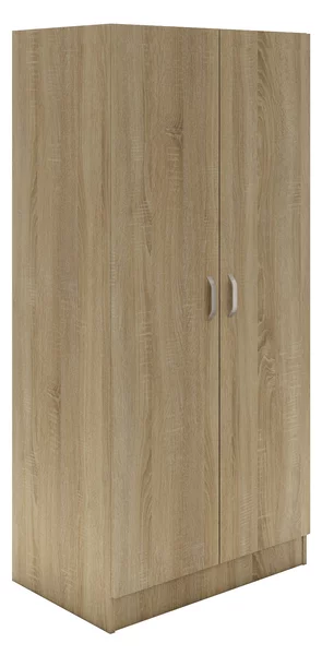 Dulap haaus Remi, 2 Usi, cu polite, Stejar Sonoma, 80 x 51 x 170 cm