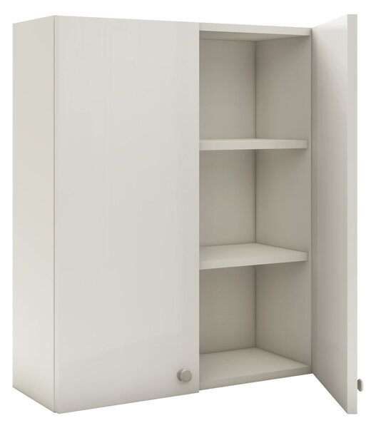 Corp haaus Zaria, Suspendat, 2 Usi, Alb lucios/Alb, MDF, L 60 x l 22 x H 72 cm