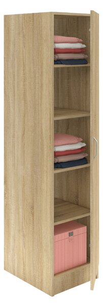 Dulap haaus Remi, O Usa, cu polite, Stejar Sonoma, 40 x 51 x 170 cm