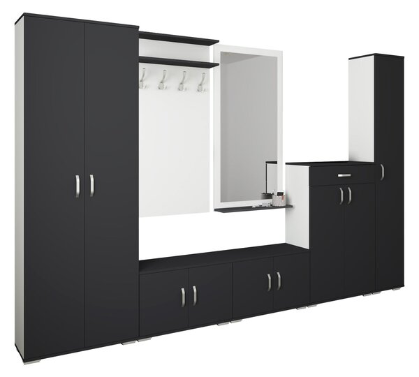 Set haaus V1, Antracit/Alb, L 300 cm