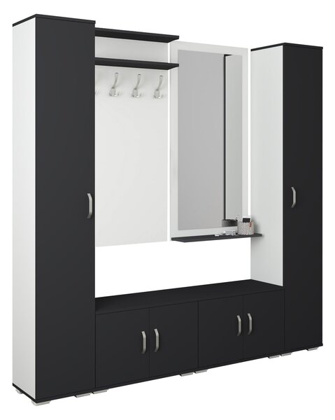 Set haaus V3, Antracit/Alb, L 200 cm