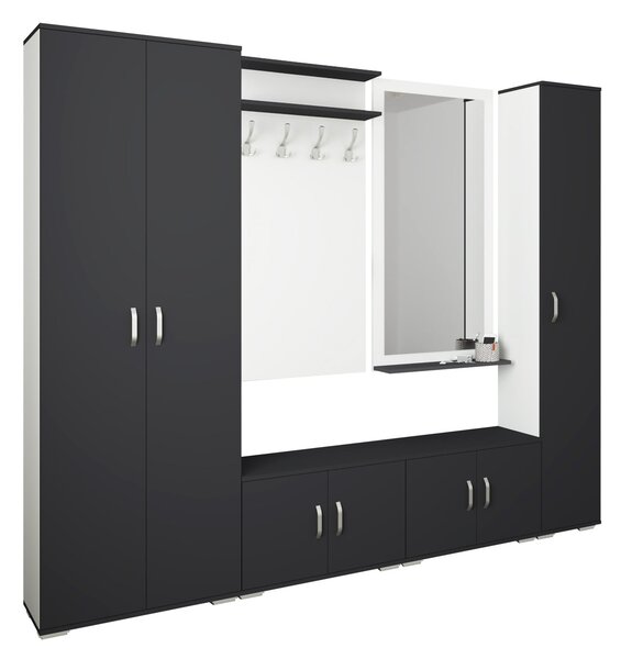 Set haaus V2, Antracit/Alb, L 230 cm
