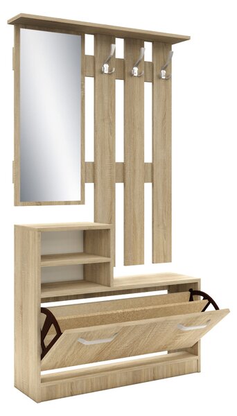 Cuier haaus Lyon, Stejar Sonoma, L 85 x l 24 x H 180 cm