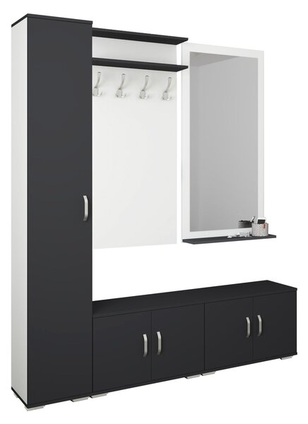 Set haaus V7, Antracit/Alb, L 165 cm