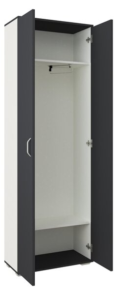 Dulap haaus Como, 2 Usi, Antracit/Alb, L 66 x l 35 x H 200 cm