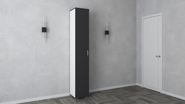 Dulap haaus Como, 1 Usa, Antracit/Alb, L 33 x l 35 x H 200 cm