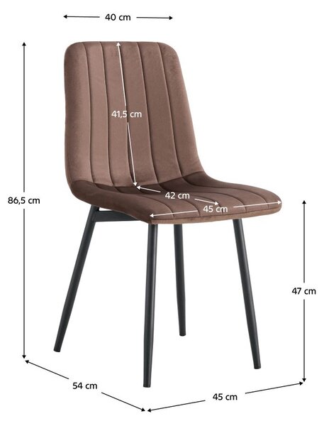 Scaun sufragerie Rameta Typ 1 J06-HLR-49 (maro + negru). 1075498