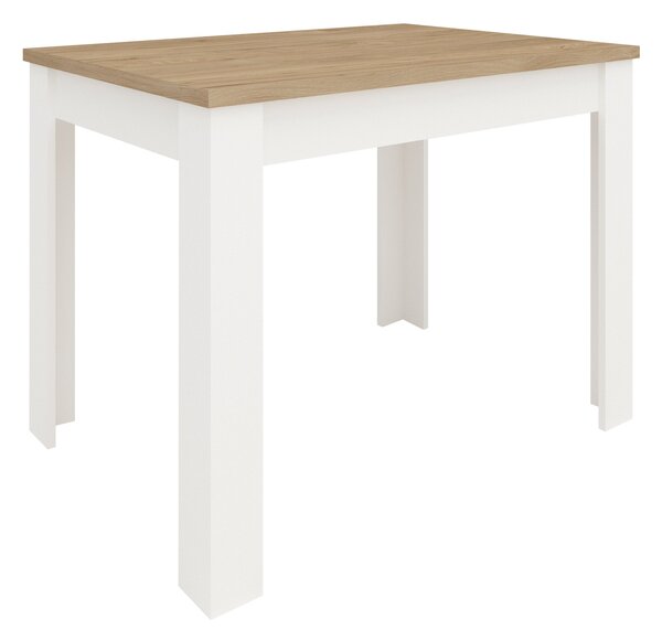 Masa haaus Zeta, Lemn Natural/Alb, 102 x 69 x 75 cm
