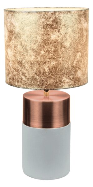 KONDELA Lampă de masă, gri-maro/roz-auriu/model auriu, QENNY TYPUL 18