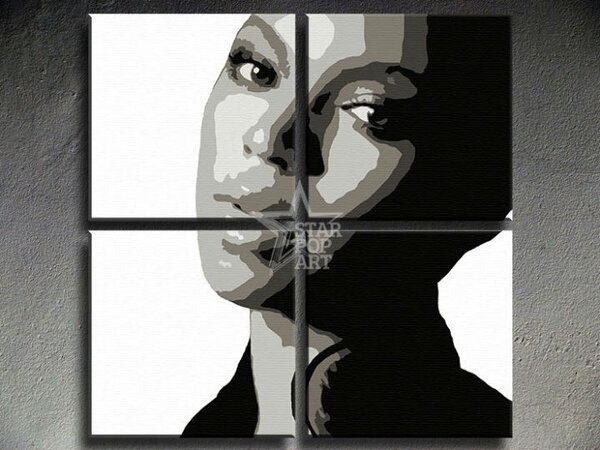 Pictate manual POP Art pictura BEYONCÉ 4 buc bey