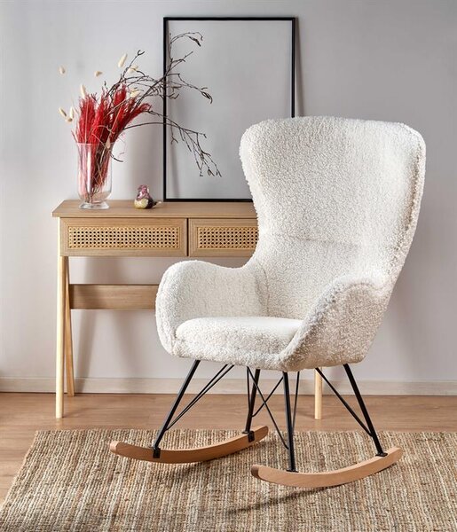 Fotoliu-balansoar tip wingback Liberto 2