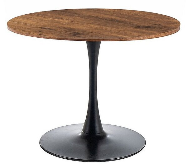 Masa rotunda de dining AMADEO II 90x90 cm, decor nuc