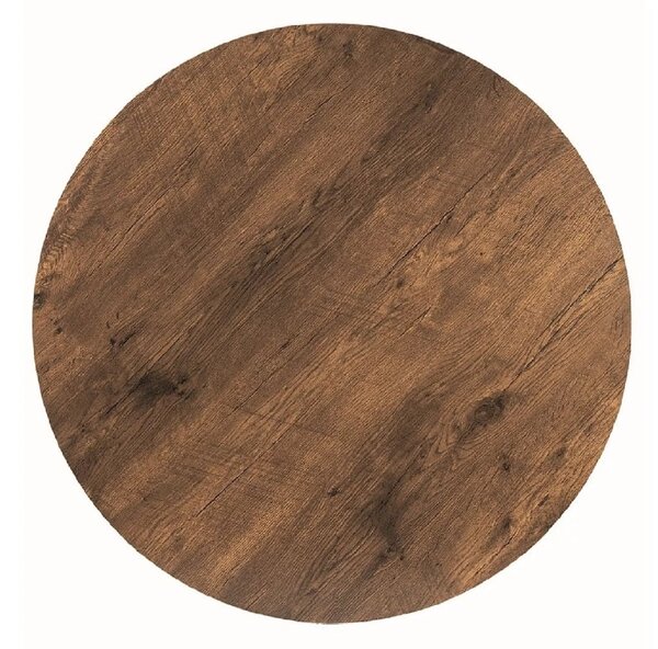 Masa rotunda de dining AMADEO II 90x90 cm, decor nuc
