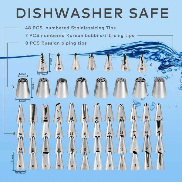 Set platou rotativ 137 piese, duze pentru ornat si taietor blat, onuvio™ carina
