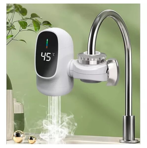 Robinet electric pentru incalzirea apei, 3000 W, Afisaj LED